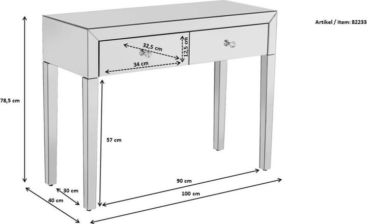 Image du produit Designlife Console Luxury Champagne