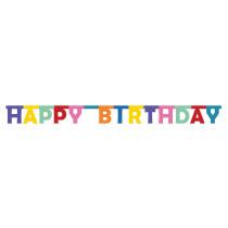 Image du produit Folat pendule lettre Happy Birthday Couleur Pop - 1,6 mè