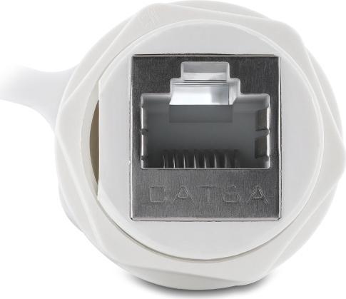 Produktbild Delock Kabelverbinder RJ45 Buchse zu RJ45 Buchse Cat.6A mit (Netzwerk Kupplung)