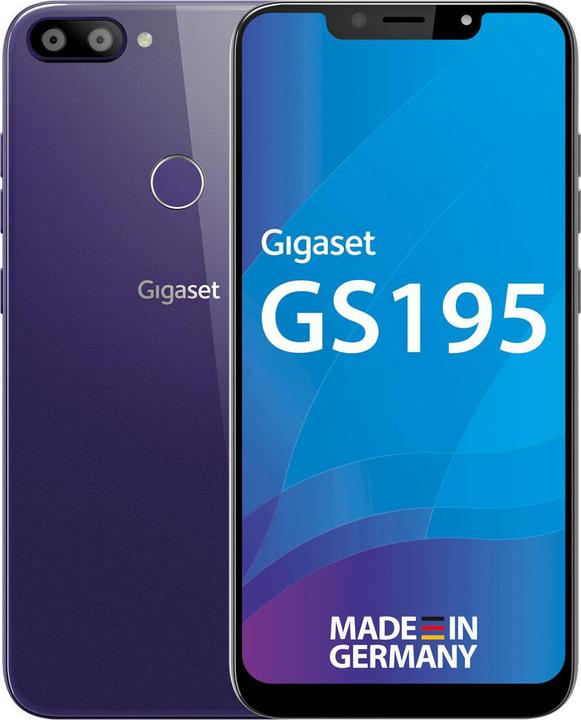 Produktbild Gigaset GS195 (32 GB, Dark Purple, 6.18", Dual SIM + SD, 4G)