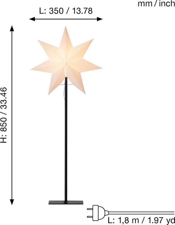 Produktbild Star Trading Tischleuchte Star FROZEN