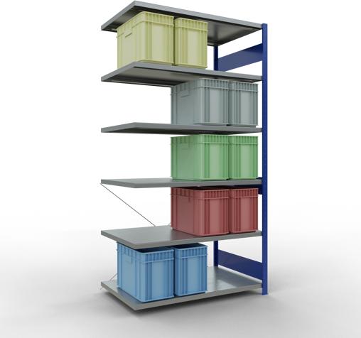 Actual product image Schulte Lagertechnik MULTIplus250 boltless bay system with cross brace