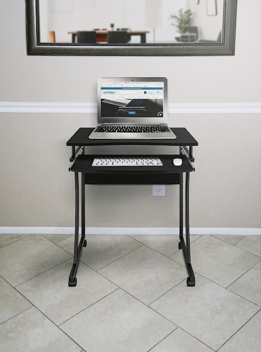 Actual product image Manhattan Compact desk with pull out keyboard tray