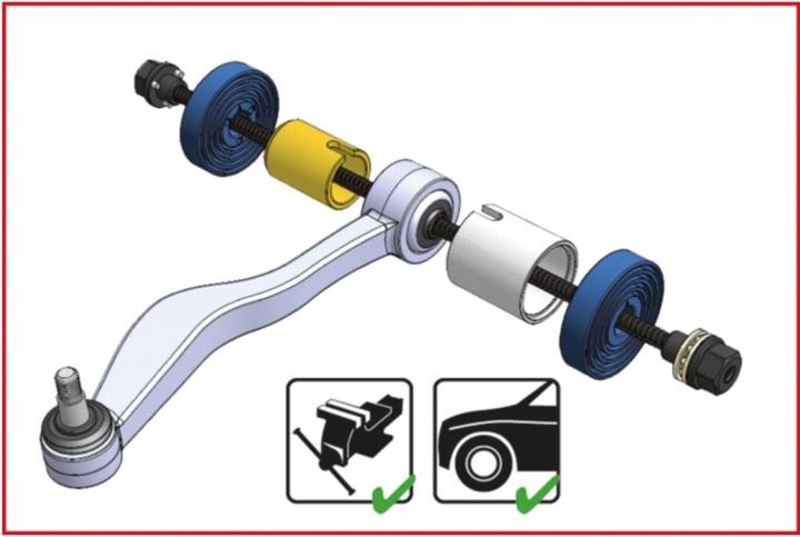 Produktbild KS Tools Druck- und Zughülsen Satz, 37-tlg