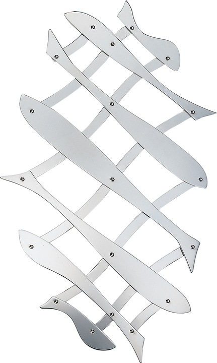 Actual product image Alessi Stainless steel base (1 x, Pan coaster)