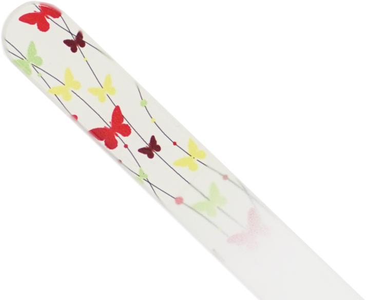Produktbild Glasfeile - doppelseitig, geätzt in gehärtetem Glas, Schmetterling, Länge: 13,5cm
