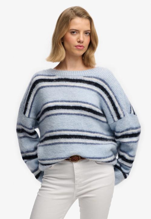 Image du produit Superdry Pull en maille rayé brossé décontracté femme (L)