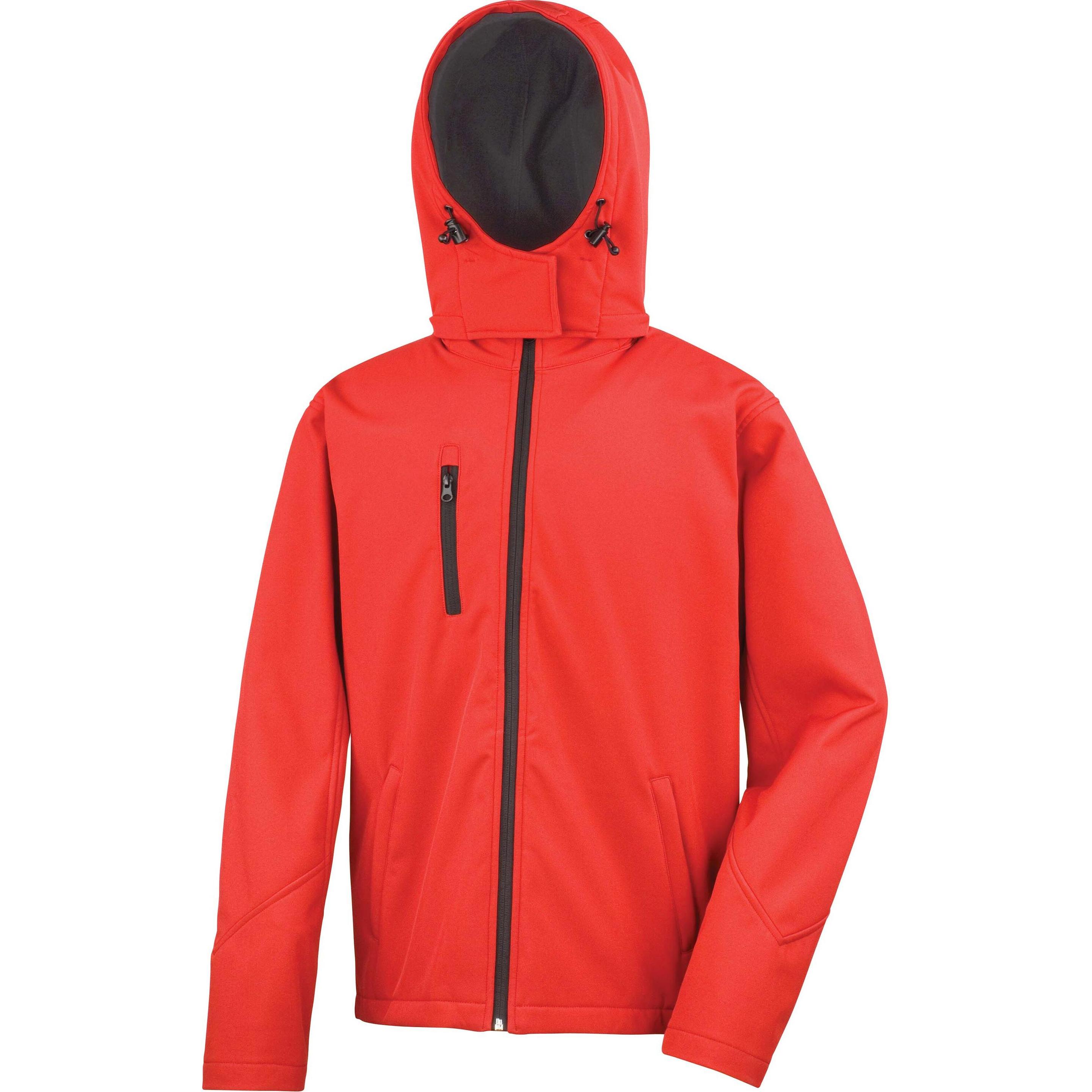 Regatta, Herren, Jacke, Softshell Capuche Homme Tx Performance (M), Rot, M