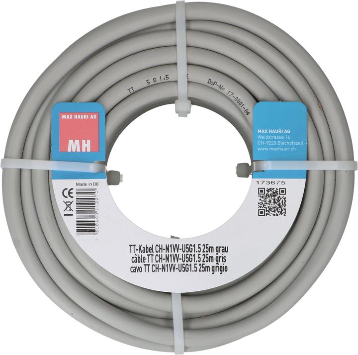 Image du produit Max Hauri Câble TT CH-N1VV-U5G (25 m)