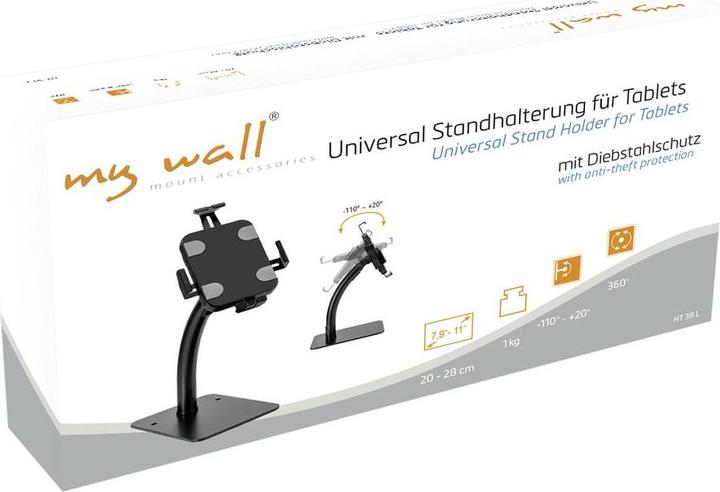 Image du produit myWall My Wall HT38L Support pour tablette Convient à la marque (tablette) : Universal 20,1 cm (7,9")
