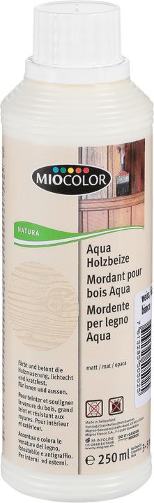 Miocolor Aqua wood stain (White, 0.25 l)