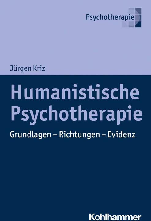 Actual product image Humanistic psychotherapy (German, Jürgen Kriz, 2022)