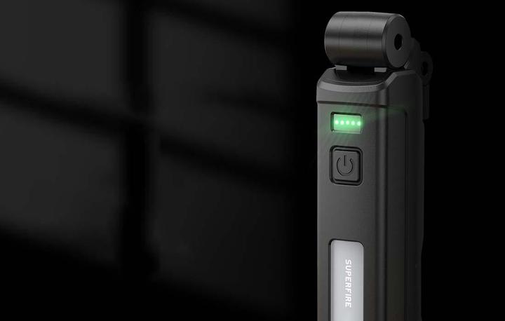 Produktbild Superfire Taschenlampe Taschenlampe multifunktionale G16-S, 800lm, USB-C (16 cm, 800 lm)