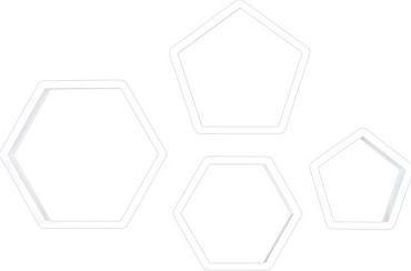 Actual product image PME Football Pattern Cookie Cutter Set 4 Piece