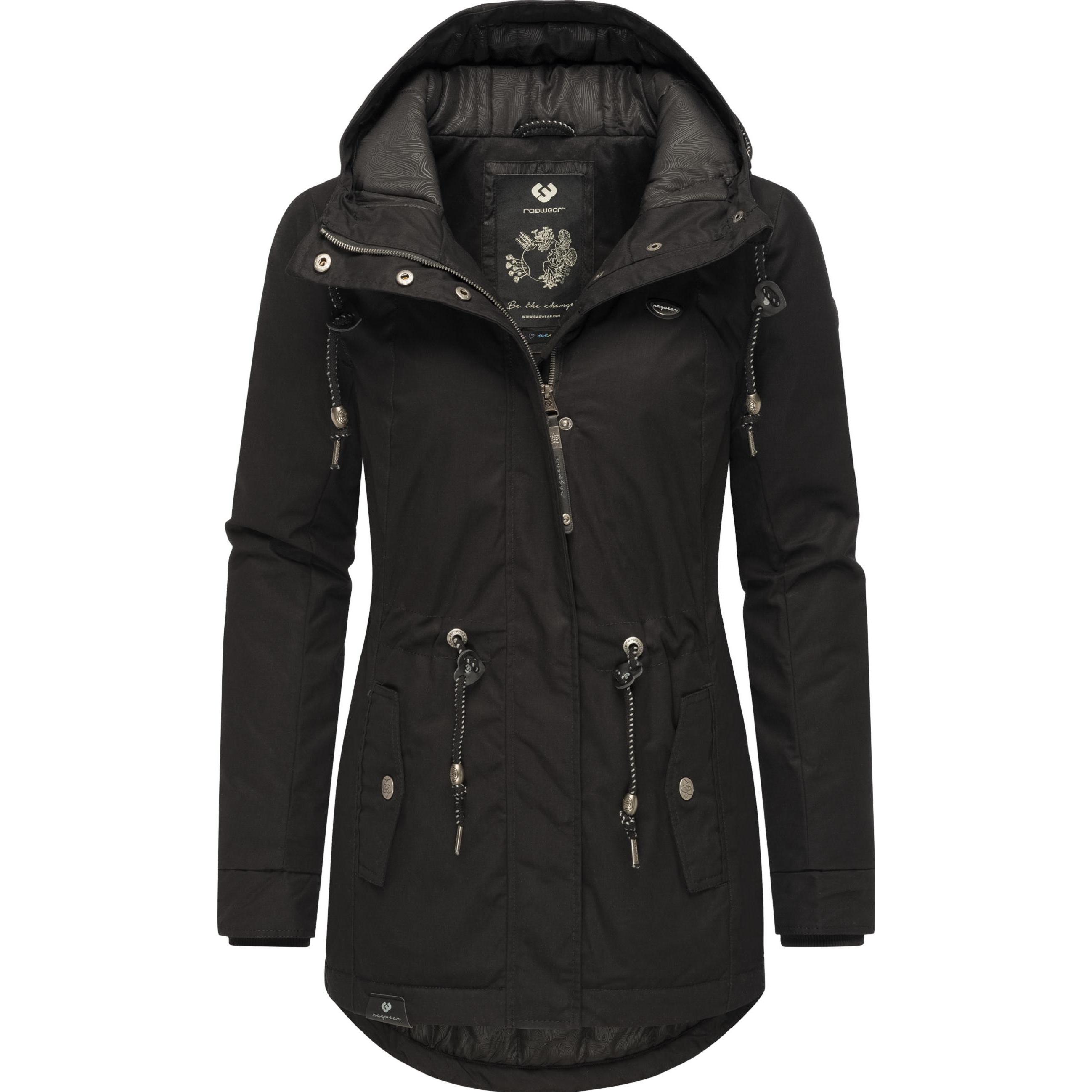 Ragwear, Damen, Jacke, Monadis Black Label (L), Schwarz, L