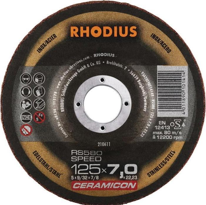 Actual product image Rhodius RS580 SPEED grinding wheel