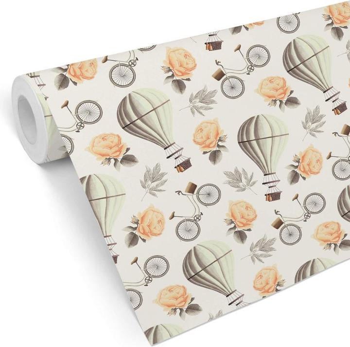 Image du produit Trenddeko Ballon à air chaud vintage - blanc (528 x 48 cm)