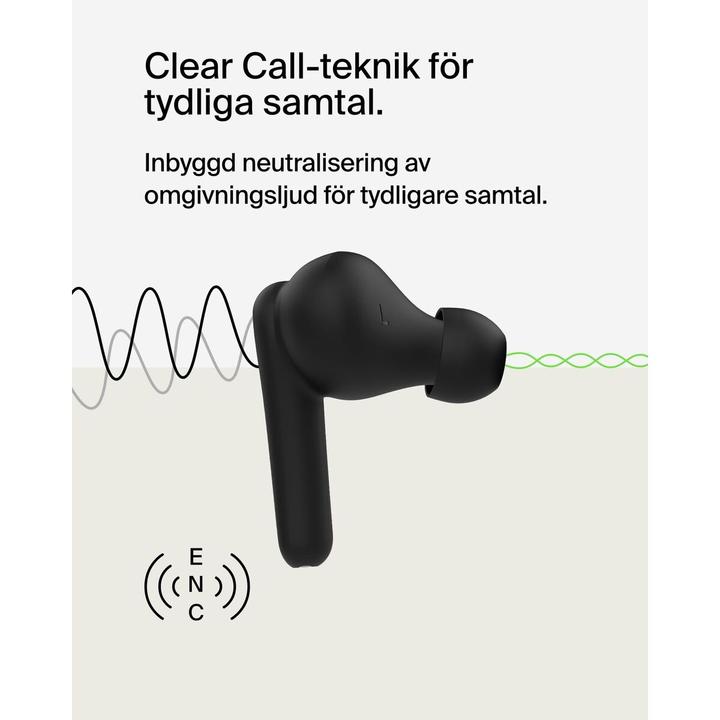 Actual product image Belkin Soundform Rhythm True Wireless In-Ear black AUC012btBK (8 h, Wireless)