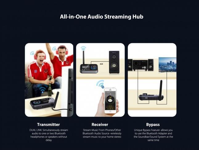 Produktbild Omnitronic BDT-5.0 Bluetooth 5.0 Transceiver