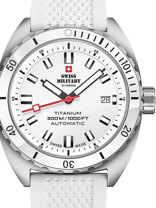 Produktbild Swiss Military SMA34100.12 Diver Titanium Automatik 42mm 30ATM (Taucheruhr, 42 mm)