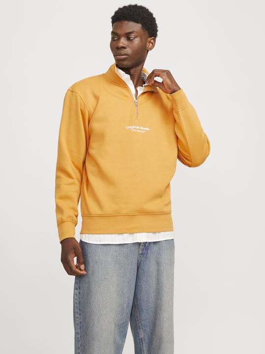 Produktbild Jack & Jones Text Sweatshirt mit halbem Reissverschluss Sweatshirt mit halbem Reissverschluss (M)