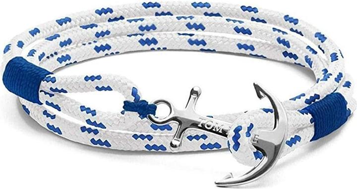 Immagine prodotto Tom Hope Bracciale blu reale (21 cm, Argento, Materiale sintetico)