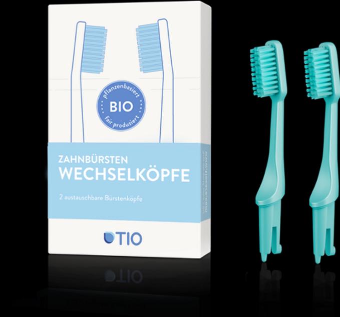 Produktbild TIO Wechselköpfe 2er Pack Soft Lagune (Weich, 2 x)