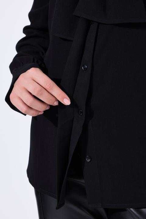 Immagine prodotto Ulla Popken Blusa con sciarpa integrata e maniche lunghe (50, 52)