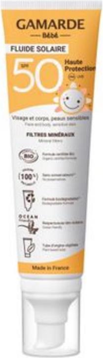 Actual product image Gamarde Fluide Solaire Sun Protection Factor 50 Bébé (SPF 50, 100 ml)