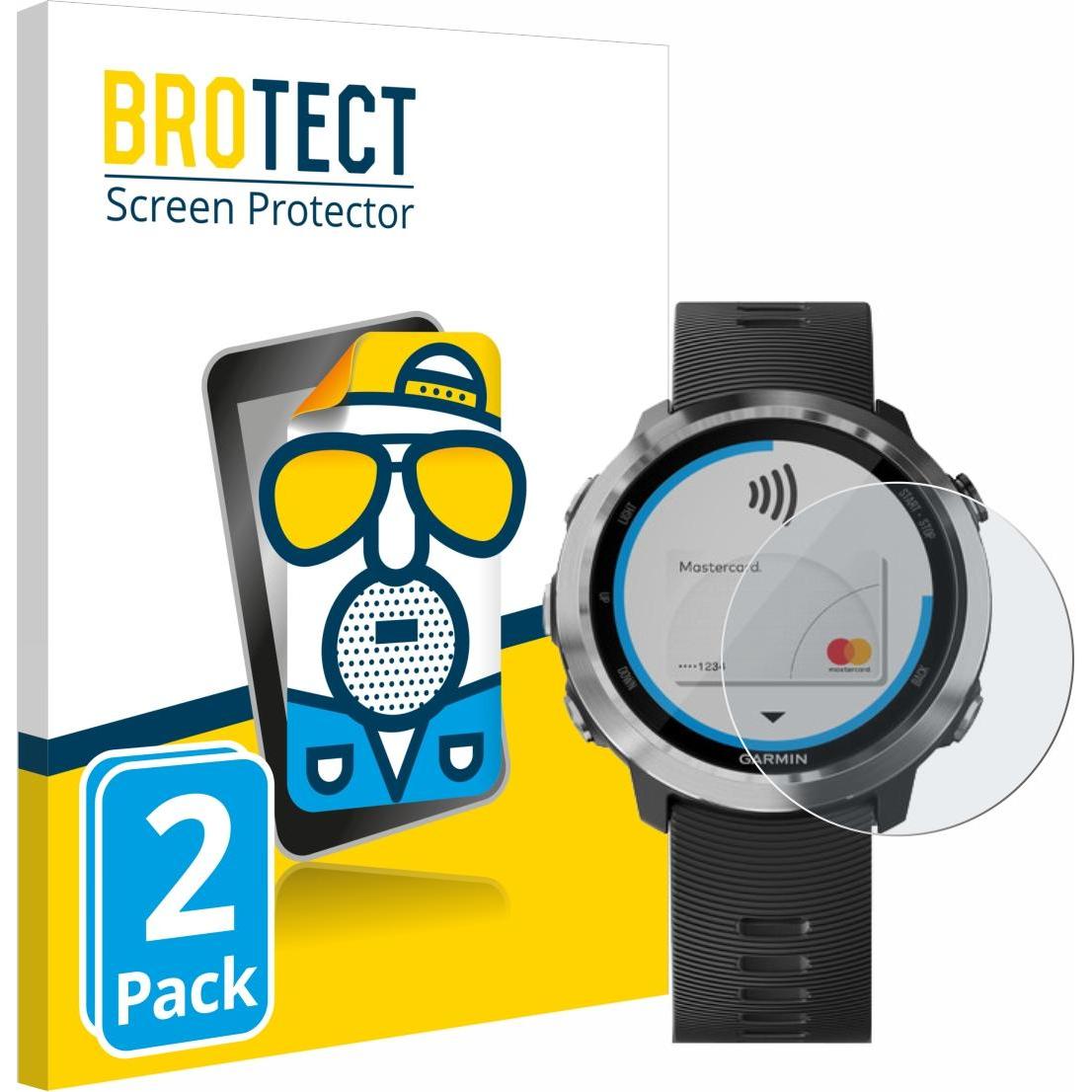 BROTECT Entspiegelungs-Schutzfolie Displayschutz Matt, Smartwatch Schutzfolie, Grau