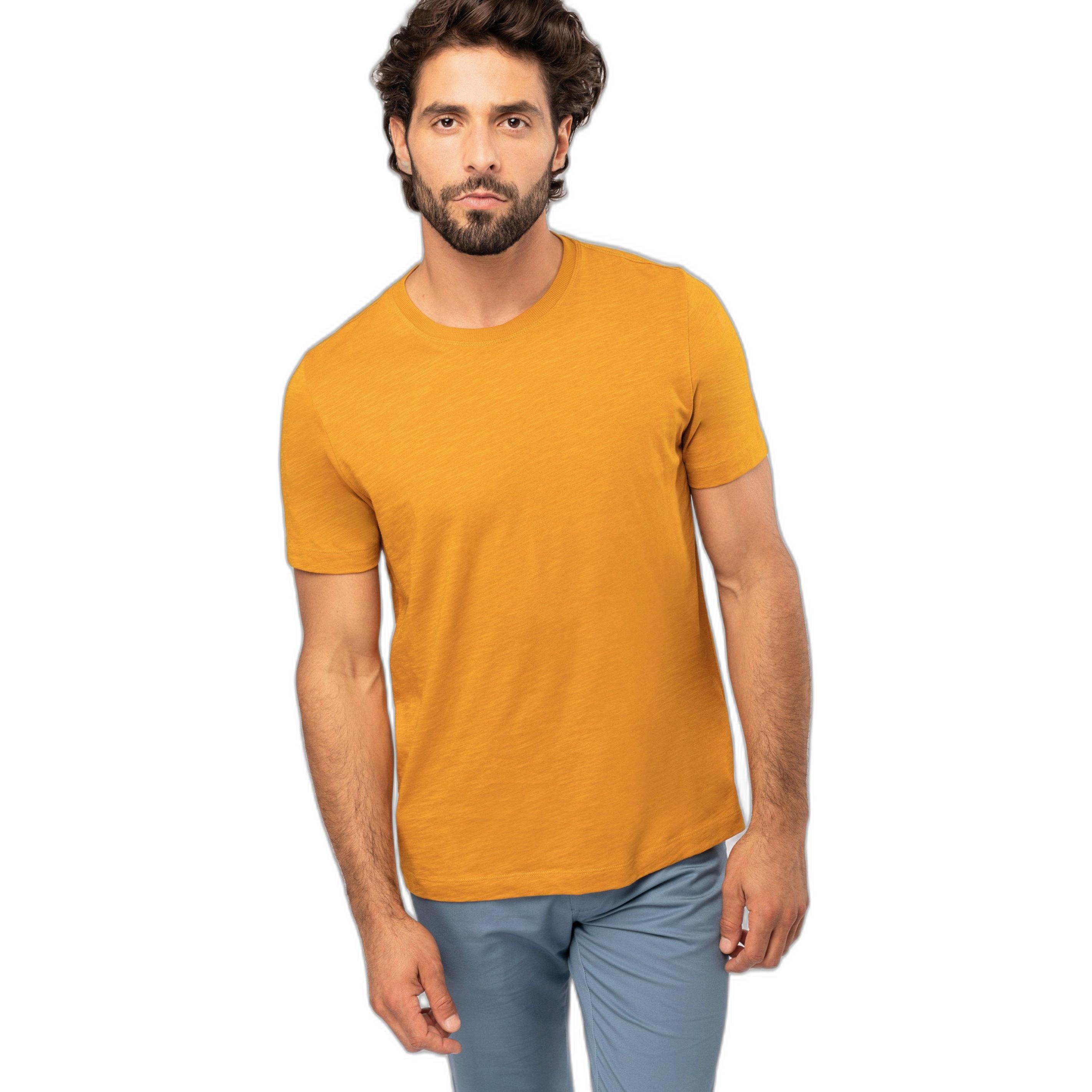Thumbnail - Kariban, Herren, Shirt, Slub, Orange, (L)