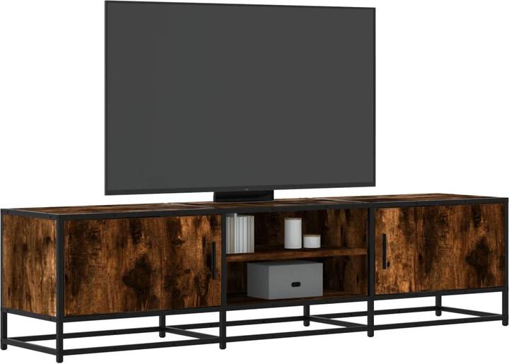 Image du produit vidaXL Armoire TV Lowboard Meuble TV Chêne fumé (160 x 35 x 41 cm)