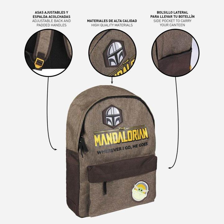 Actual product image The Mandalorian backpack casual, dark green