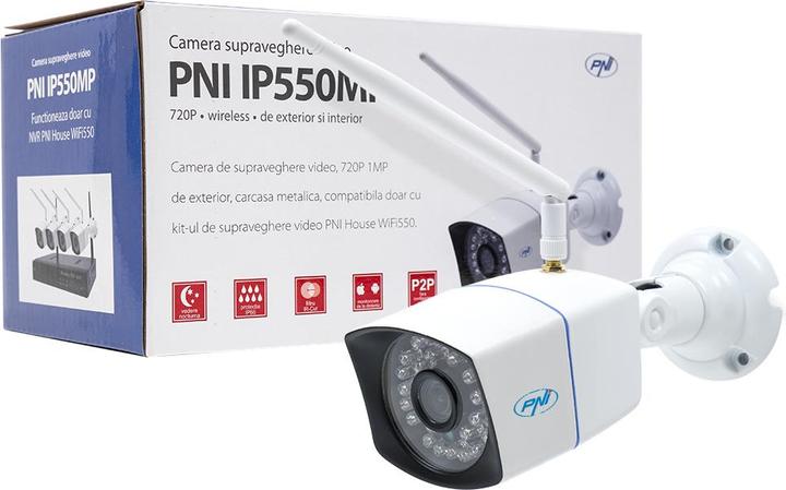 PNI IP550MP 720p wireless outdoor and indoor IP video surveillance camera for WiFi550 package only (1280 x 720 pixels)