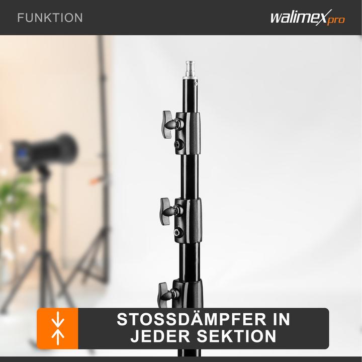 Actual product image Walimex WT-420 lamp tripod, 420cm (420 cm, 7.50 kg)