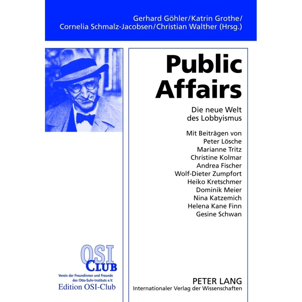Public Affairs, Fachbücher von Gerhard Göhler, Katrin Grothe, Cornelia Schmalz-Jacobsen