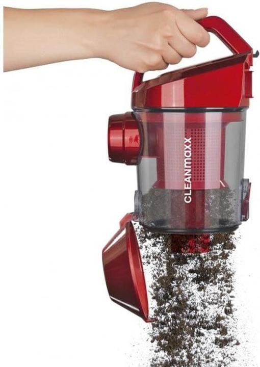 Actual product image CleanMaxx Cyclone vacuum cleaner red/grey