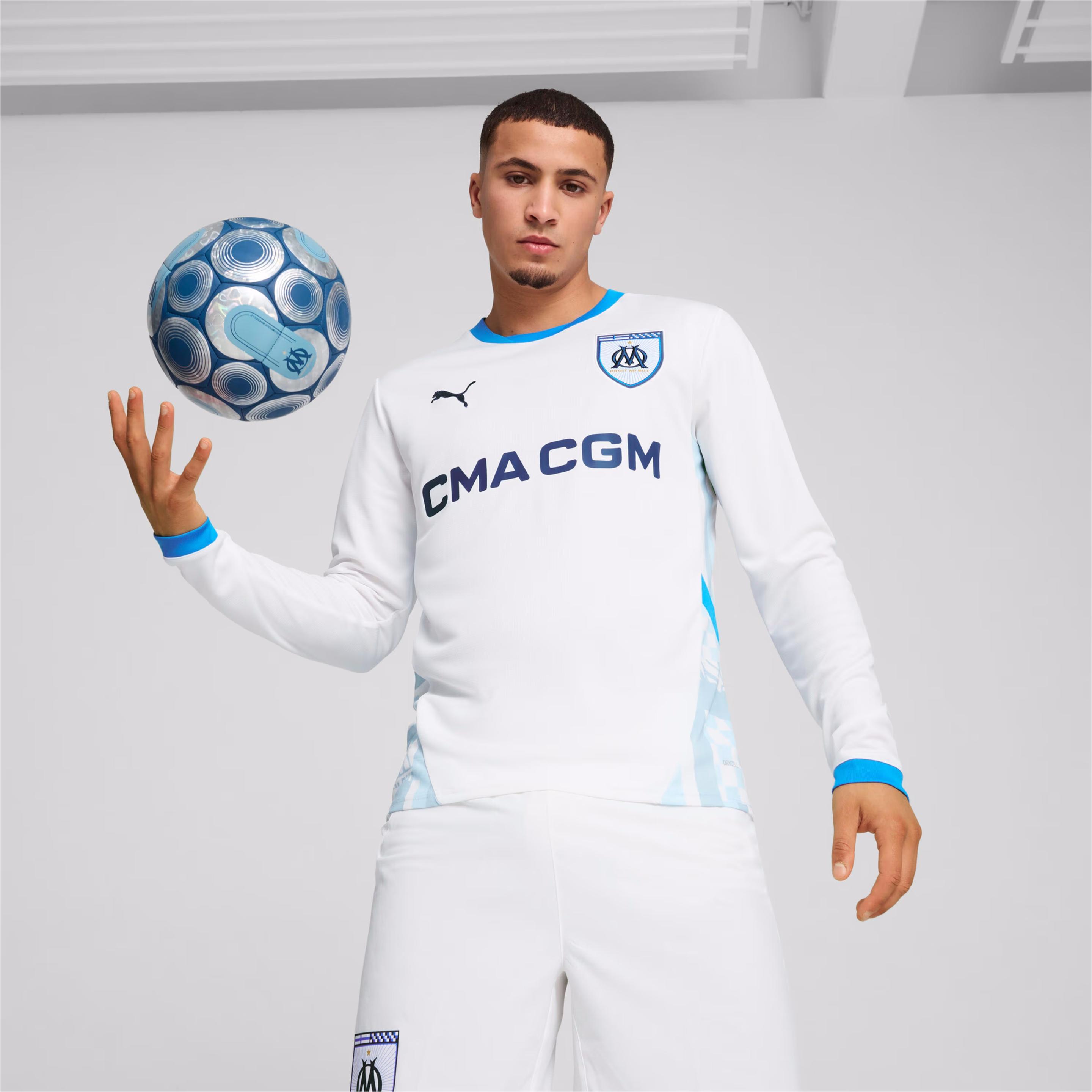 Thumbnail - Puma, Herren, Fussballtrikot, heimtrikot mit langen ärmeln om 2024/25 (XL), Weiss, XL