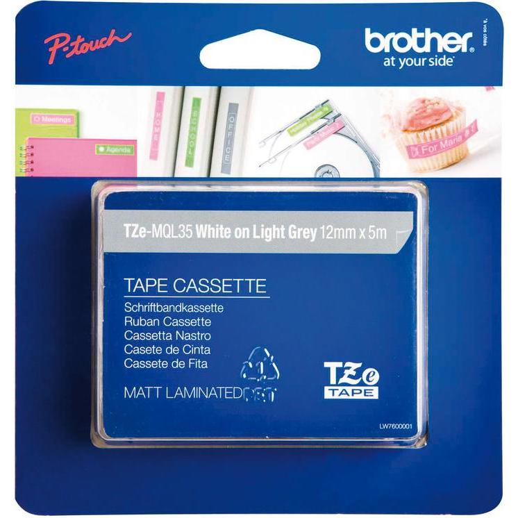 Thumbnail - Brother, Beschriftungsband, Tze-Mql35 (1.20 cm, Grau)