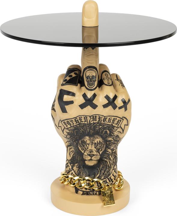 Actual product image Bold Monkey Fother Mucker side table lion
