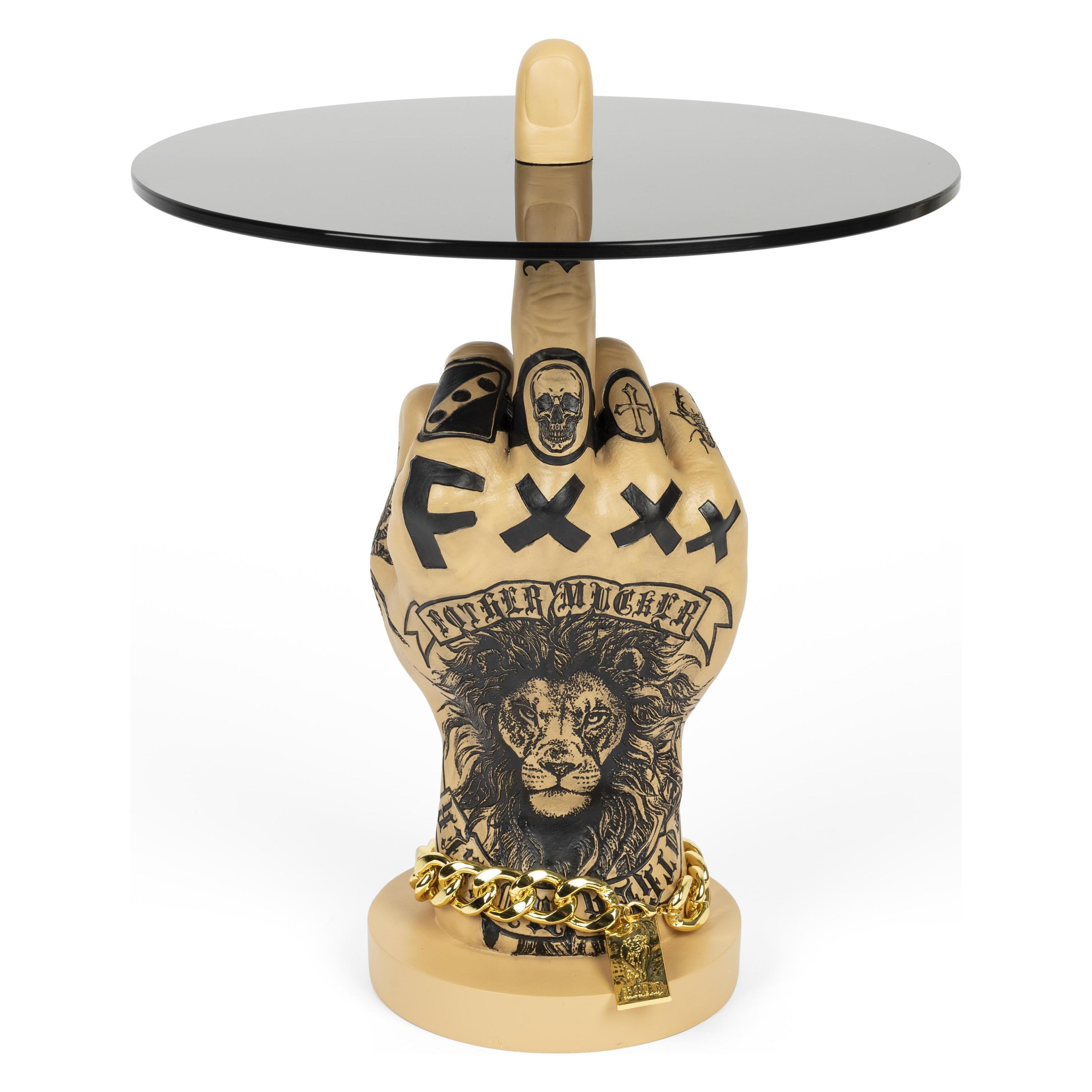 Bold Monkey, Salontafel, Fother Mucker Bijzettafel Leeuw (40 X 40 X 50 Cm)