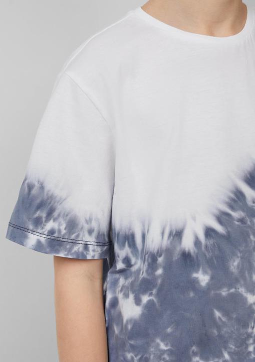 Produktbild S.Oliver T-Shirt T-Shirt mit Batikmuster und überschnittenen Schultern (170, 176)