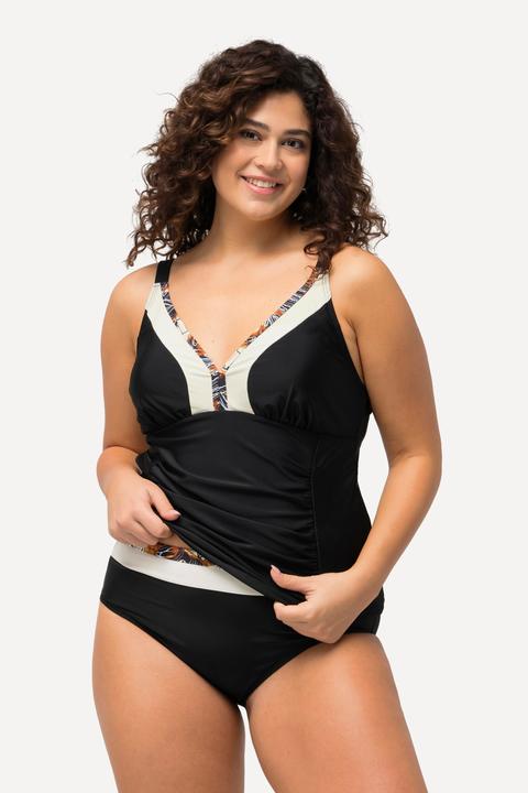 Immagine prodotto Ulla Popken Tankini con arricciatura, passamano, coppe morbide e materiale riciclato (46 B)