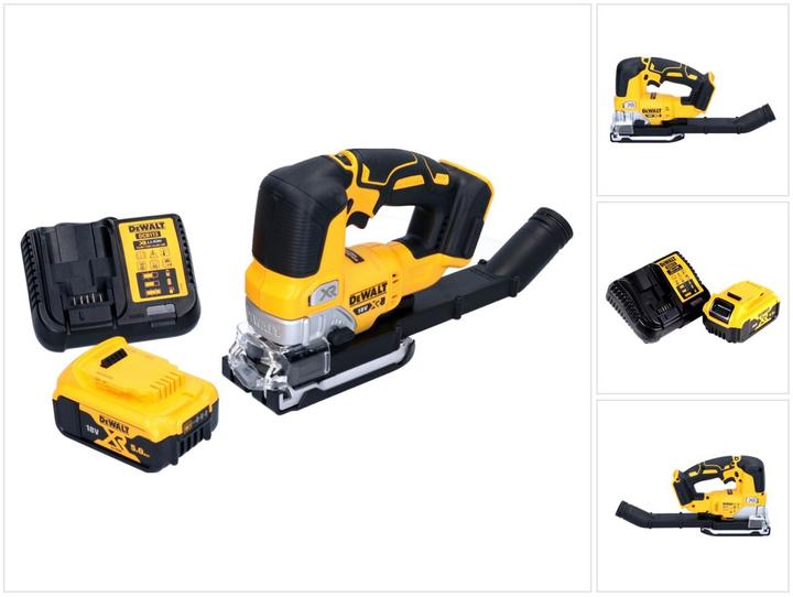 DeWalt DCS 334 P1 Battery pendulum action jigsaw 18 V Brushless + 1x battery 5.0 Ah + charger