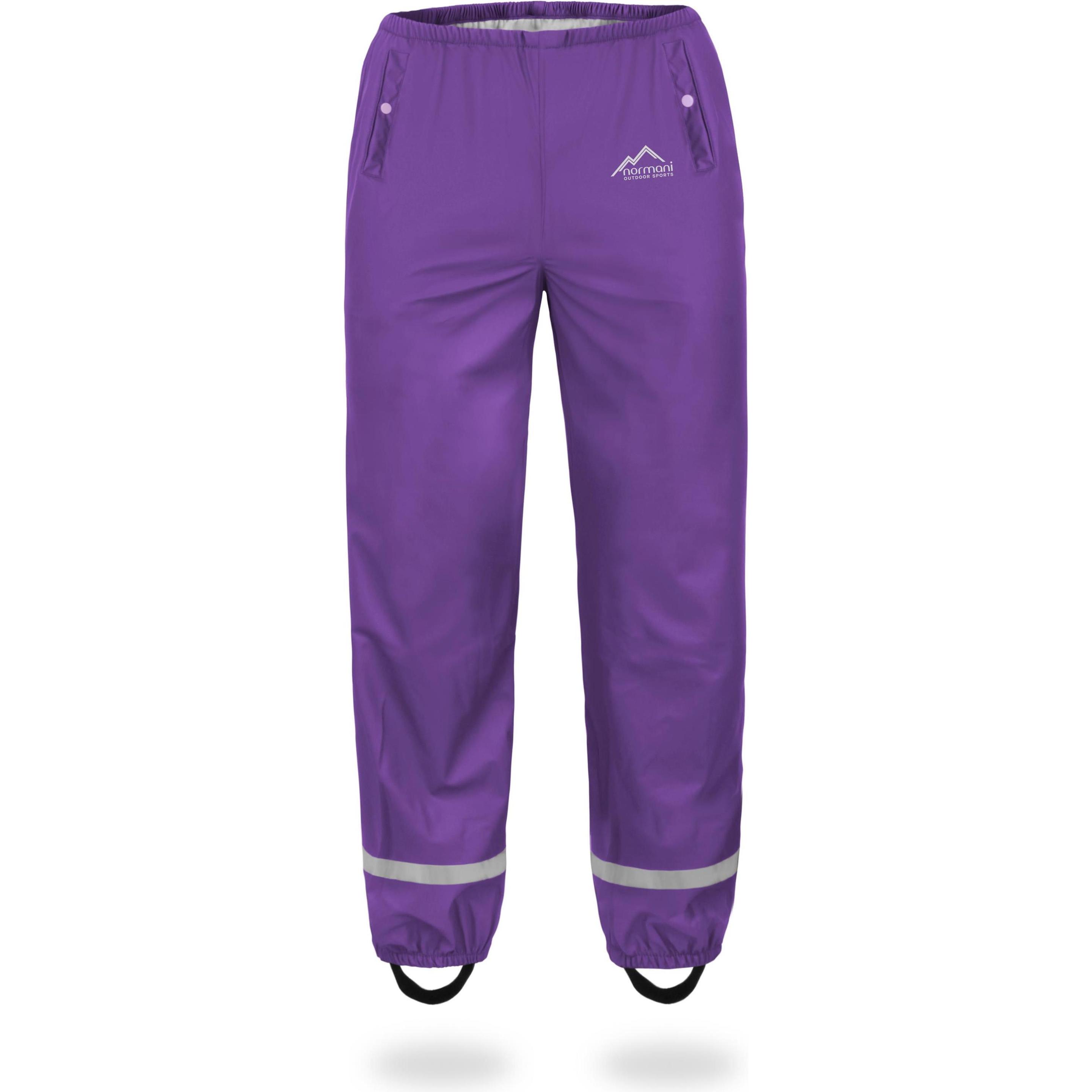 Thumbnail - Normani, Herren, Outdoorhose, Kinder Regenhose York - 1141 (128), Pink, 128