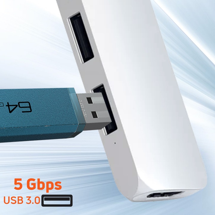 Produktbild Satechi USB-C Slim Multiport V2 (USB-C, 6 Ports)