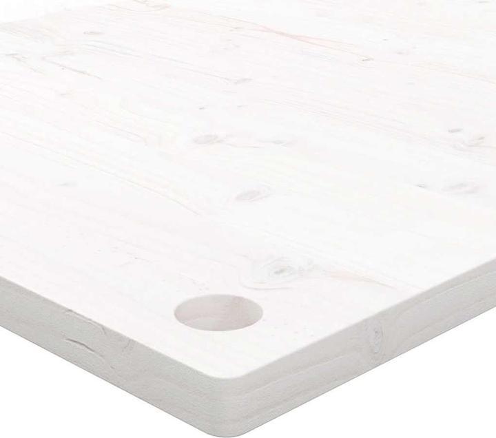 Produktbild VidaXL Schreibtischplatte Weiss 80x40x2,5 cm Massivholz Kiefer (80 x 40 x 2.5 cm)