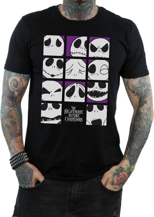 Produktbild Disney Nightmare Before Christmas Many Faces Of Jack Squares TShirt (L)