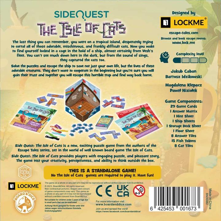Produktbild Asmodée Side Quest: The Isle of Cats (Englisch, 1 - 4 Spieler)