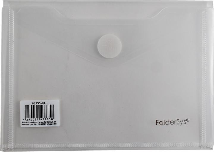 Actual product image Foldersys Double flap pocket A6 2 compartments flap transparent clear (A6, 1x)